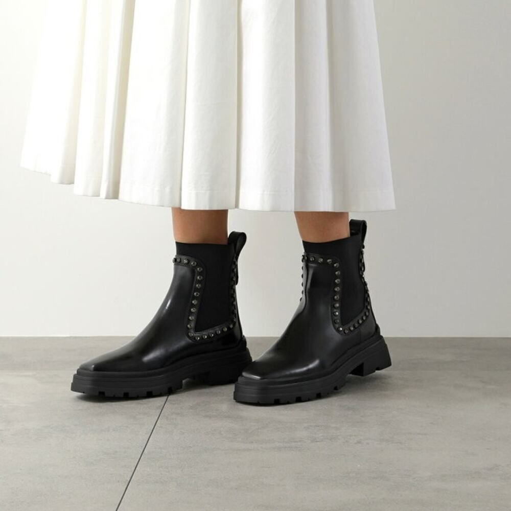 JIMMY CHOO VERONIQUE 45 BOOT BLACK LEATHER 38.5